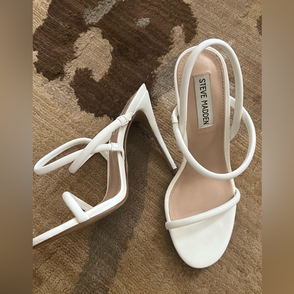 Steve Madden White Heels for Women - Picture 1 of 5